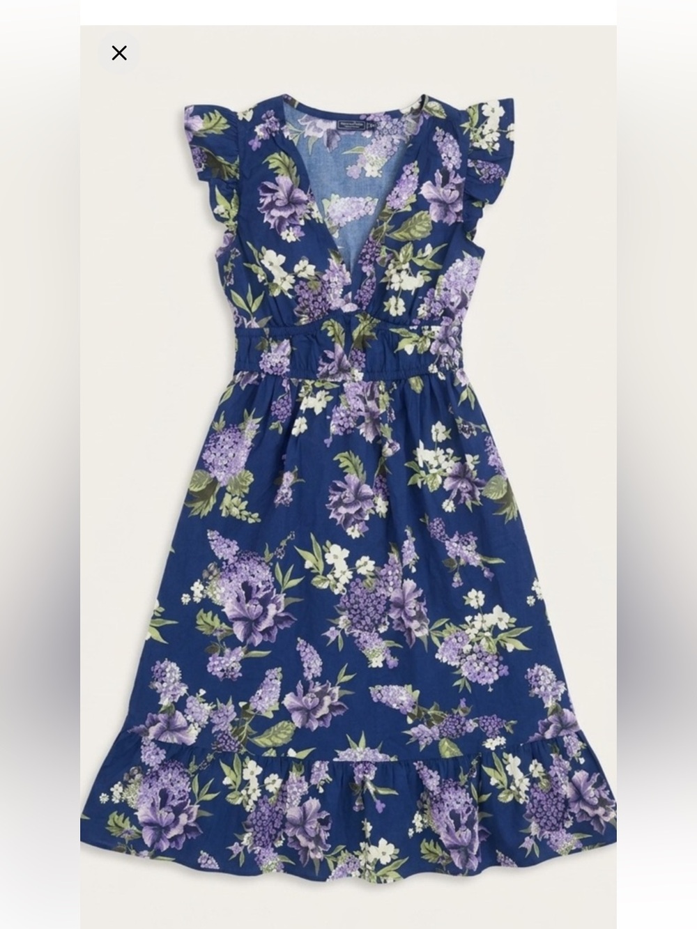 Vineyard Vines Blue and Green Floral dress